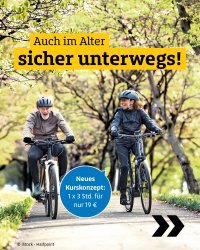 Mit SICHERHEIT Freude am Radfahren - Auch im Alter