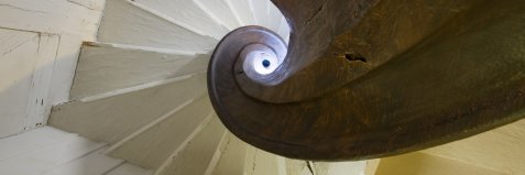 Historische Spindeltreppe (18. Jh.) im Jüdischen Museum Franken in Fürth