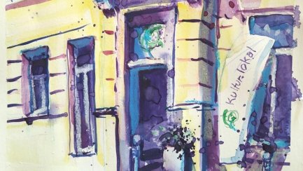 kultur.lokal.fürth. Temperabild von Birgit Maria Götz