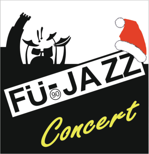 FÜ-JAZZ Logo mit Weihnachtsmannmütze