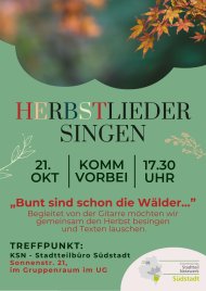 Herbstliedersingen im Stadtteilbüro Südstadt